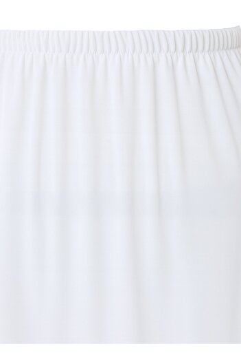 Refka Basic Elastic Waist Underwear Skirt - White -