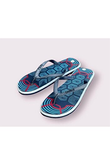 AkınalBella Women's Navy Blue Flip Flops Beach Pool Daily Slippers