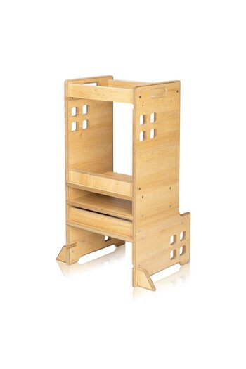 Lionelo_SP Montessori learning tower, Lionelo, Cass, Bookshelf function, Up to 30 kg