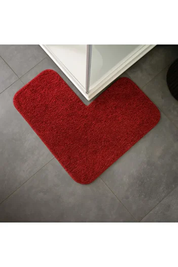 EUROBANO Shaggy Corner Shower Bath Mat 80X80 cm