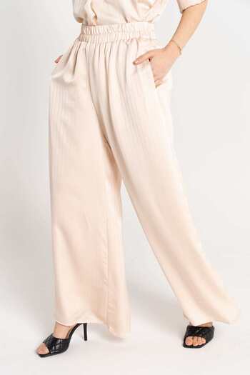 Nichii Women's Long Pants with Elastic Waistband