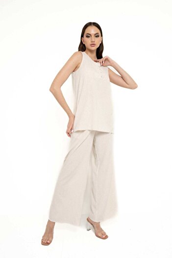 Nichii Women's Wide-Leg Long Trousers