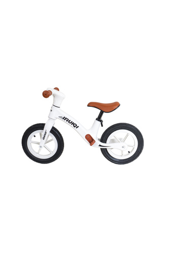 Z-Tools Bicicletă de echilibru pentru copii IRUIQI, roți de cauciuc și scaun reglabil, +3 ani, albă / ZTS8481