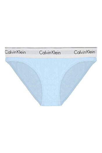 Calvin Klein , Chiloți de damă din amestec de bumbac și modal, albastru pastel, mărimea L