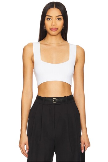 AFR CLOTHES Women's Double Layer Jersey Fabric Thick Strap Crop Top
