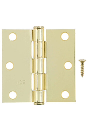 ACE Removable Pin Residential Square Corner Door Hinge 3 Inch