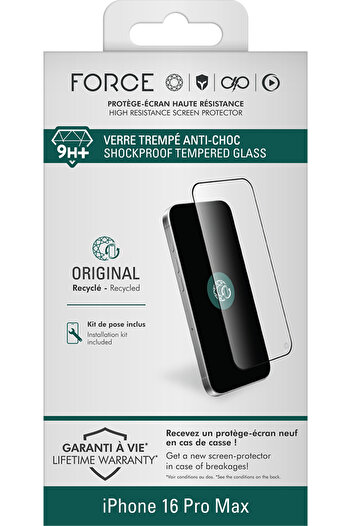 Force 2.5D Original Glass Screen Protector Iphone 16 Pro Max