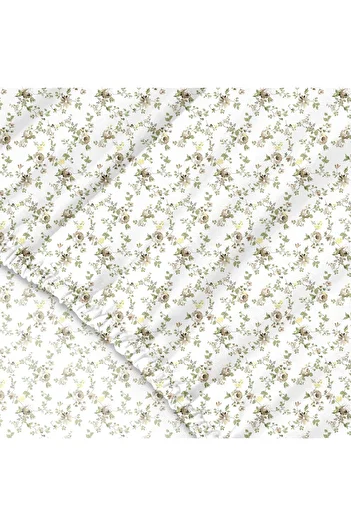 Evim Arora 100% Cotton Single Fitted Sheet Beige - 100X200+30 cm