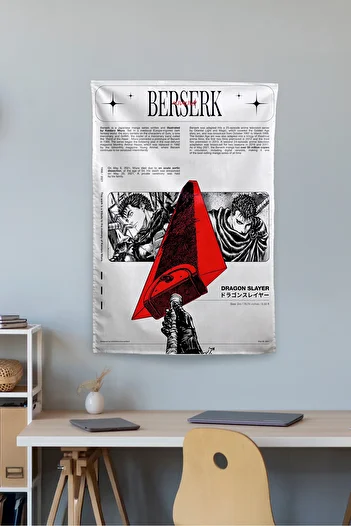 Vagonik Berserk Themed Anime Wall Covering Tapestry