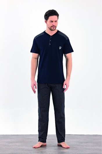 Estiva 100% Cotton Interlock Short Sleeve Men's Pajama Suit