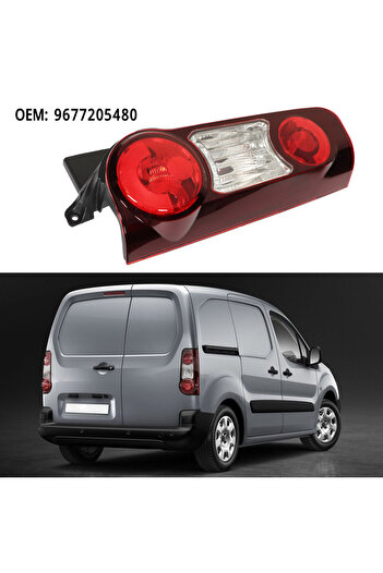 Choice A Right Tail Light 9677205480 Rear Brake Turn Lamp Replacement for Berlingo Mk2 Van Running Rever.