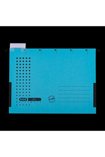 ELBA Ultimate Hanging Folder with Gusset A4, 240gsm Cardboard, 330-Sheet Capacity, Blue Color