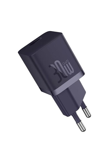 Baseus Type-C charger, Fast Charging, GaN, 30W + Type-C cable, 100W, 1m - (P10110902523-00) -