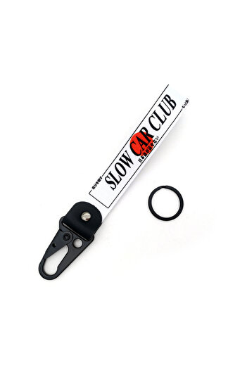 Choice SLOW CAR CLUB SLOW CAR CLUB Keyring Nylon Keychain JDM Racing Style Durable Car Motorcycle Key Tag A