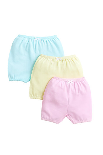 Victor and Jane 3-Pack Bloomers for Baby Girls – Soft Pastel Cotton Comfort
