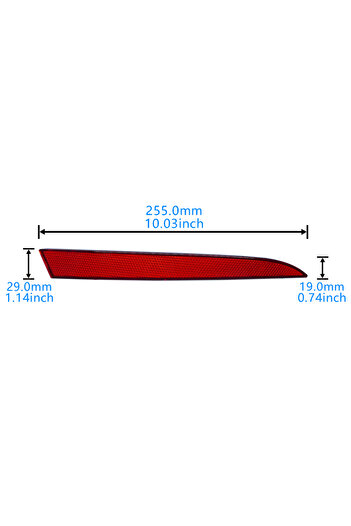 Choice For SEAT Ibiza 6J MK V 08-12 Right Rear Bumper Reflector Red Lens 6J4945106