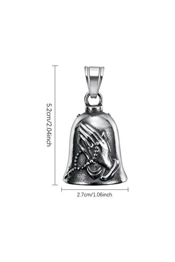 Choice Bell Motorcycle Lucky Bell Praying Hand protector Luck Bell 3D Motorcycle Bell Biker protecto Good L