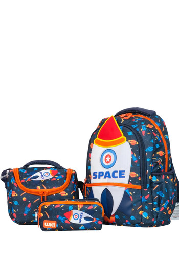 Wia Space Boy's 3-Piece Primary School Bag Set