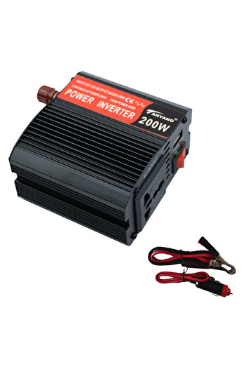 Choice WHITE 200W Portable Power Inverter Car Inverter Solar Inverter USB DC 12V to AC 220V Conversion USB