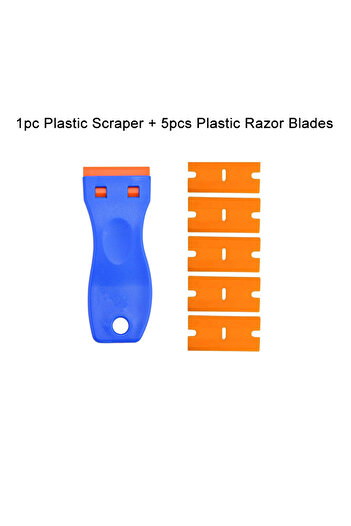 Choice1 BE with 5 Blades Scraper for Car Glass with Blades Window Glass Glue Sticker Remover Razor Blade Scr
