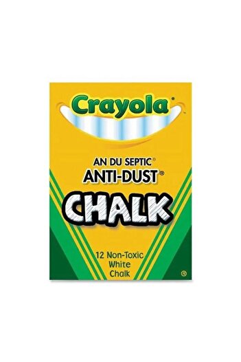 Crayola Chalk 12pcs Pack of (10 Anti-Dust)