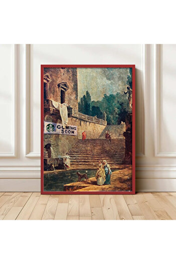 HOMEPACK AHŞAP ÇERÇEVELİ TABLO ÇERÇEVELİ POSTER SANATSAL DUVAR DEKORU TK/1483
