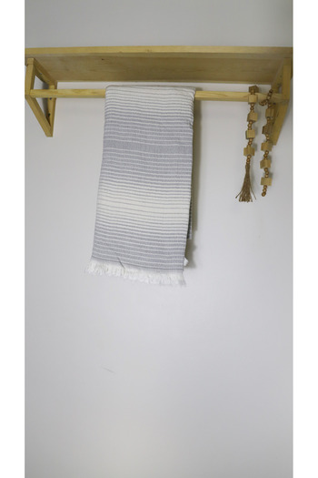 AQUATOLIA Li̇kya Striped Peştemal - 100% Cotton - 100X180 - Peshtemal - Beach Towel - Striped Pattern