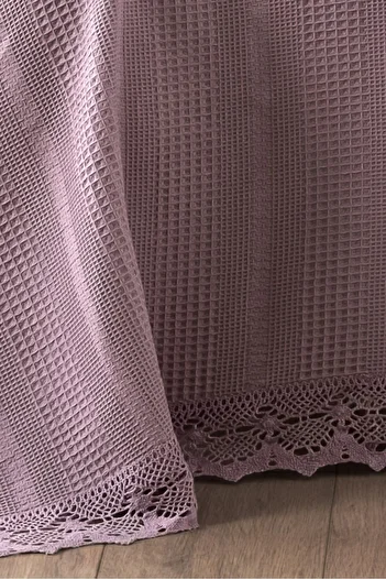 Sevim Single Kopanaki Lace Waffle Pike-160X230 Cm-Lilac