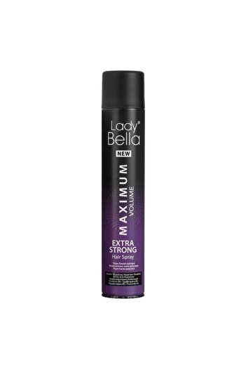 OEM Hair Spray, Lady Bella, Maximum Volume, Very Strong Fixation, Keratin and Amino Acids, 400ml Capacit