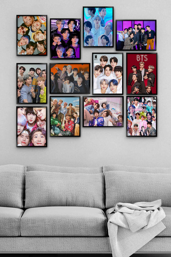 TABLOX Bts Rm Jin Suga J-Hope Jimin V Jungkook Army 12Li Mdf Wooden Painting Set K Pop Wall Decor Gift