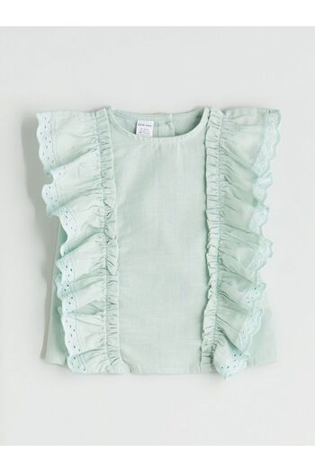 LC Waikiki Lcw Baby Ruffle Baby Girl Blouse and Shorts 2-Pack