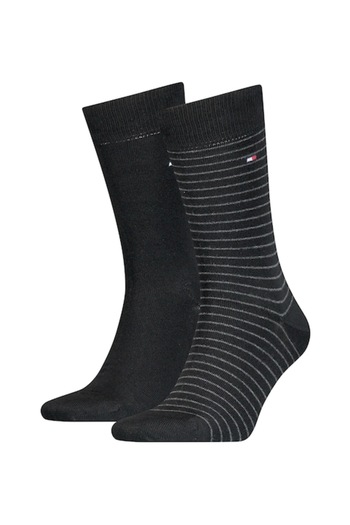Tommy Hilfiger , Set of Long Socks - 2 Pairs, Black, Size 39-42