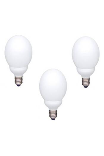PANASONIC Set 3 becuri economice EFG18E27HD-3, putere lampă 18W, echivalent cu becuri incandescente de 80W