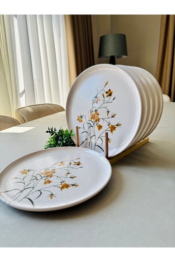 Yiğit Seramik Züccaciye Yellow Crocus 6 Pieces 25 cm Serving Bowl