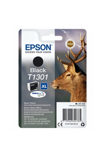 EPSON Original Ink Cartridge, Epson, T1301, Black