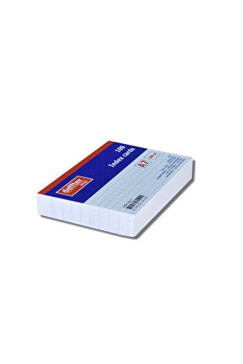DEFFTER Index Card A7 White Checkered 64129-1