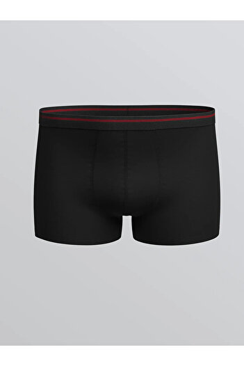 LC Waikiki Μαύρο Standard Fit Βαμβακερό Ευέλικτο Ανδρικό Μπόξερ 5 τεμαχίων