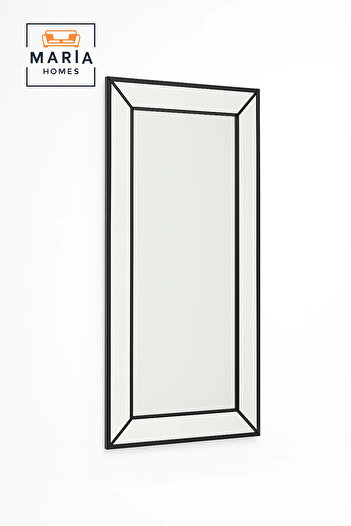 MARIA HOMES Beveled Frame Full-Length Mirror with Black Outline Design-size 180*90CM