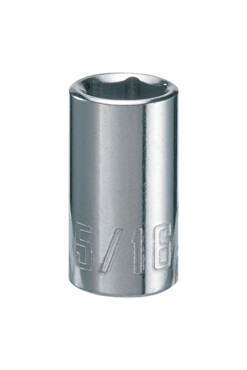 CraftSman مقبس ضحل سداسي النقاط مقاوم للصدأ من سبائك الفولاذ مقاس 1/4 بوصة