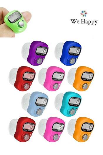 WE HAPPY 10 Pieces Digital Tasbih Tally Counter, Prayer Counting Tool for Ramadan, Comes in Assorted