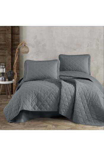 agishop Double Bedspread Tafana V6 Gray