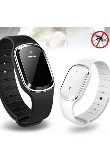 OEM Ultrasonic mosquito repellent bracelet, white
