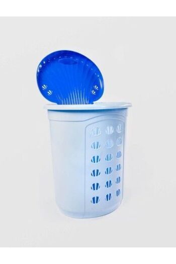 sterk Laundry Basket with Clamshell Lid, 54 Liters, 46x36x54 cm, Plastic, Various Colors