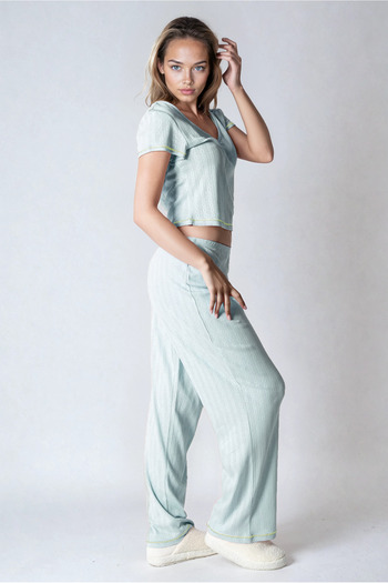 SCREENSHOT Women's Short Sleeve Cotton Pajama Set / Breathable Fabric / with Different Color Options