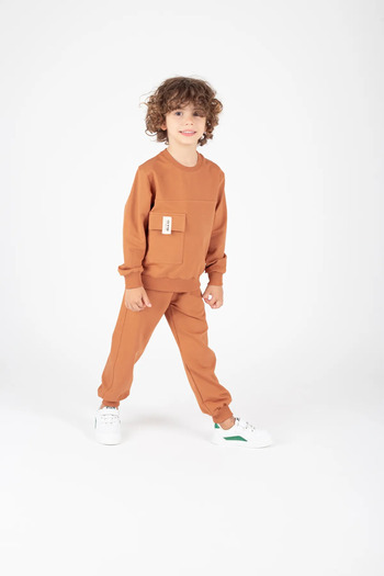 monny Pafim 4-13 Years Cotton Seasonal & Winter Boys Tracksuit Set Double Set