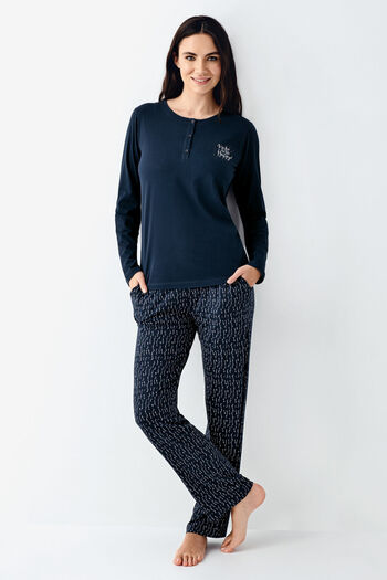 Arnetta Women's Navy Blue Pajama Set