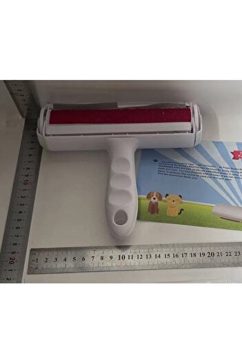 Flippy Animal Hair Roller, Flippy, with Handle, 19x19x6cm, White/Red