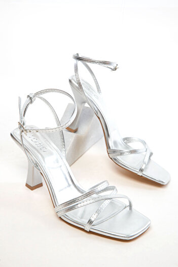 SOHO Silver Women's Classic Heeled Shoes 20807