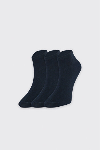 Tudors 3 Pack Plain Short Navy Blue Men's Socks