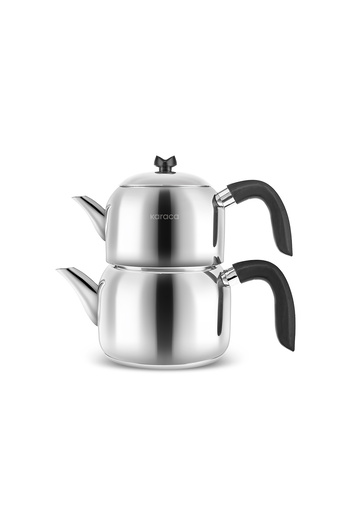 Karaca Hot Selling Midi Size Induction Base Teapot Set Black